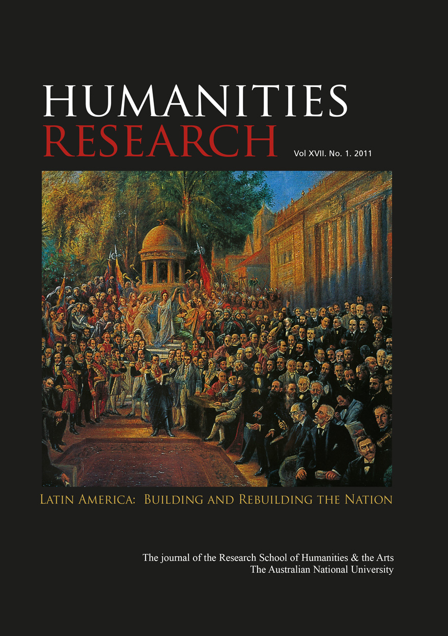 Humanities Research: Volume XVII. No. 1. 2011