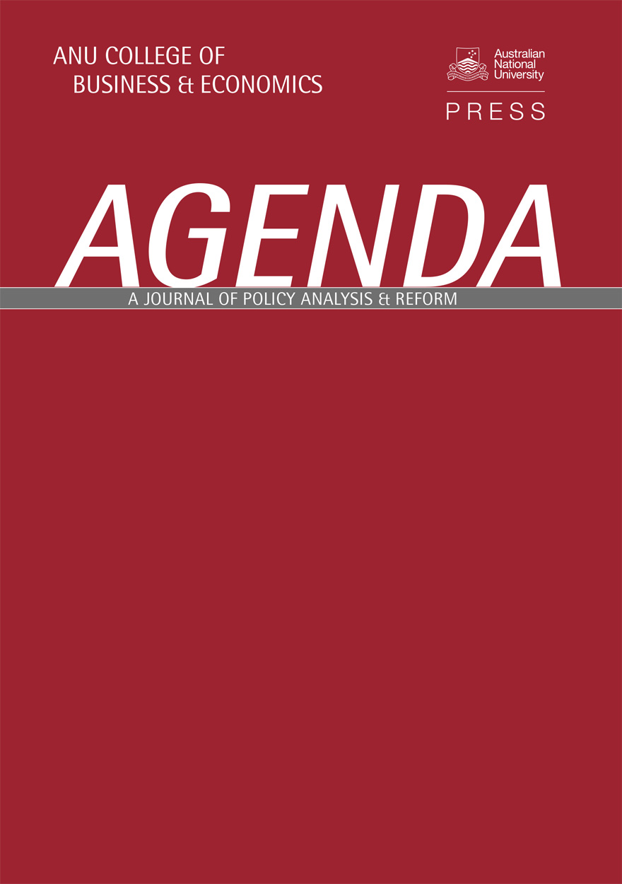 Agenda - A Journal of Policy Analysis and Reform: Volume 11, Number 3, 2004